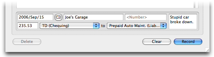 When your car breaks down, you can use the prepaid account to repair it